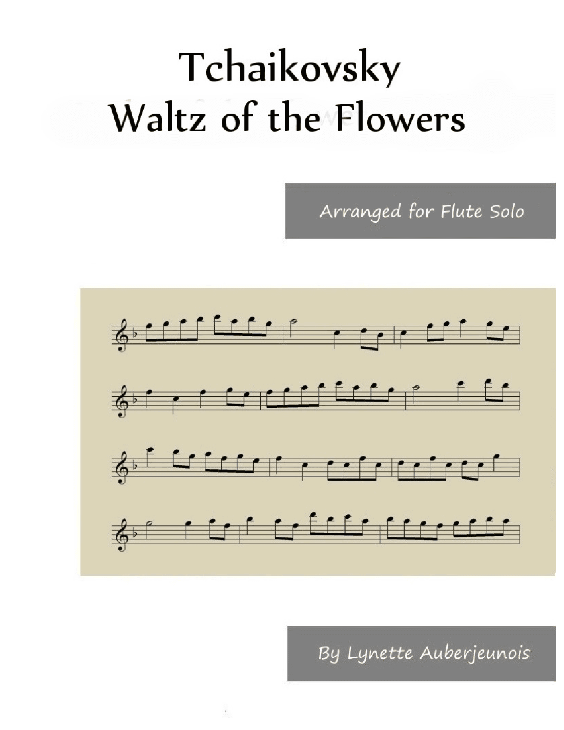 Waltz of the Flowers - Flute Solo (arr. Lynette Auberjeunois)