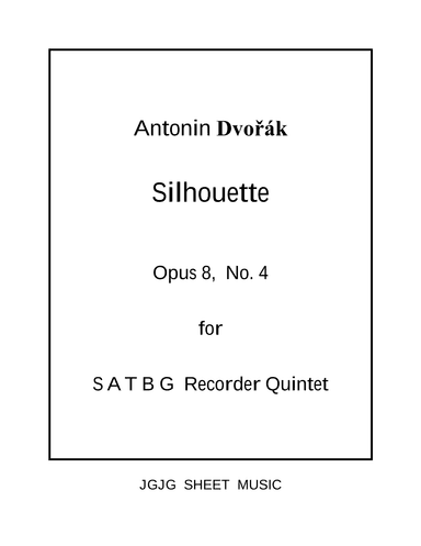 Dvorak Silhouette for SATBG Recorders (arr. James Grush)