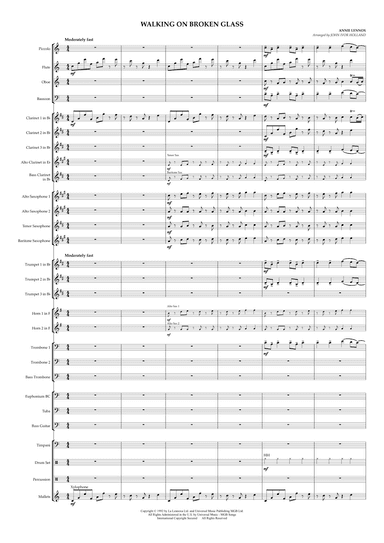 Walking On Broken Glass (arr. John Ivor Holland)