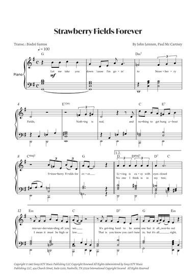 Strawberry Fields Forever (arr. André Alberto Santos)
