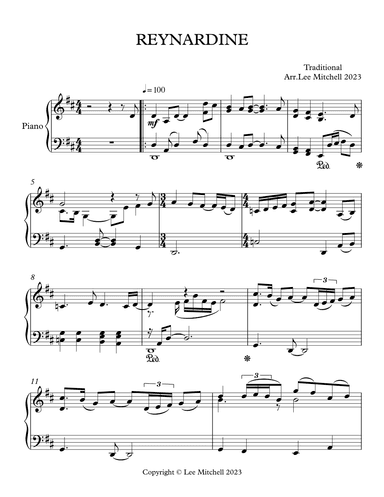 REYNARDINE (arr. Lee Mitchell)