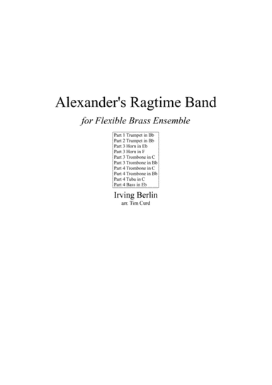 Alexander's Ragtime Band (arr. Tim)