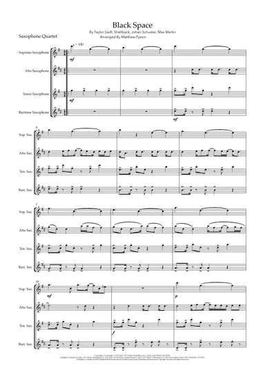 Blank Space (arr. Matthew pyeon)