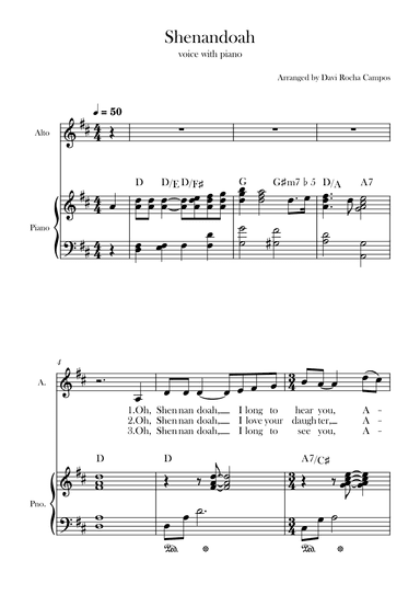Shenandoah (arr. Davi Rocha Campos)