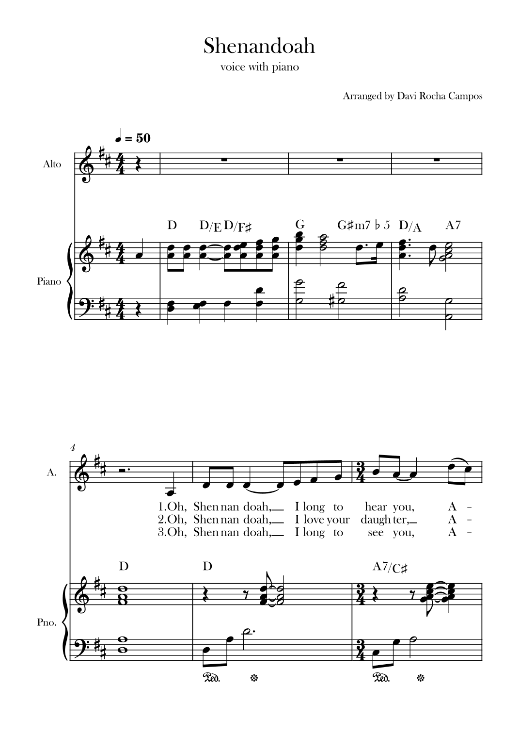Shenandoah (arr. Davi Rocha Campos)