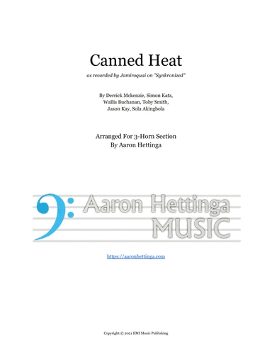 Canned Heat (arr. Aaron Hettinga)