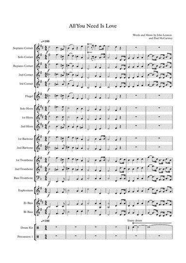 All You Need Is Love (arr. Hannah Hawken)