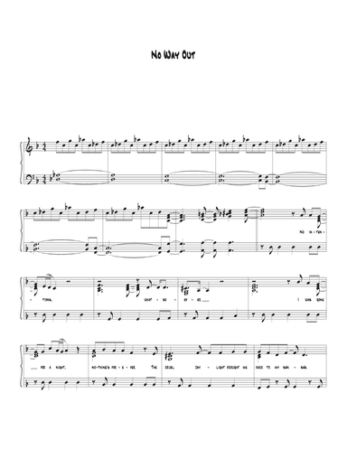 No Way Out (she Doesn't Buy My Story) (arr. Biegler)