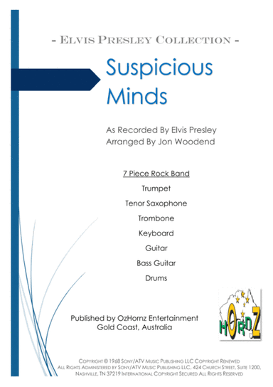Suspicious Minds (arr. Jon Woodend)