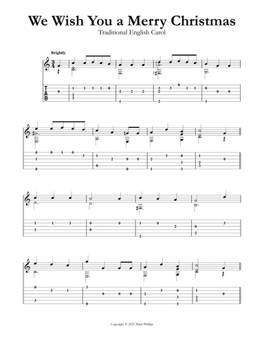 We Wish You a Merry Christmas (arr. Mark Phillips)