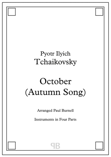 October (Autumn Song), arranged for instruments in four parts (arr. Paul Burnell)