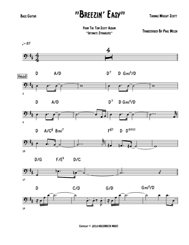Breezin' Easy (arr. P Welsh)