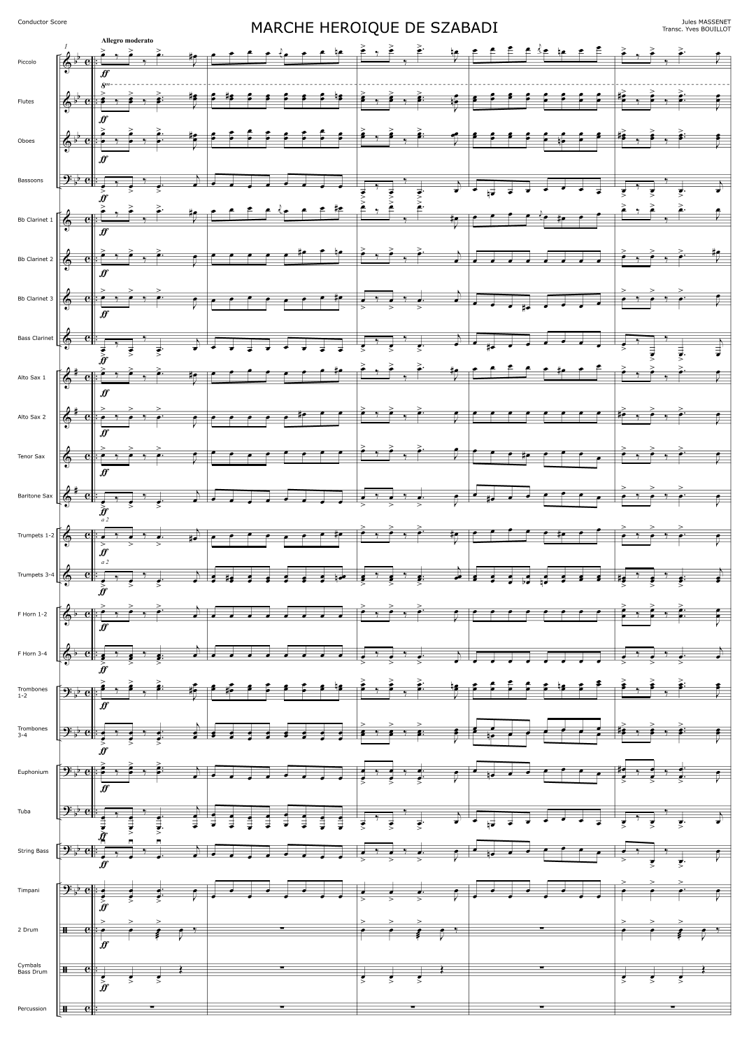 Marche Héroïque de Szabadi (arr. Yves Bouillot)