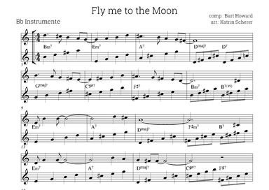 Fly Me To The Moon (in Other Words) (arr. Katrin Scherer)
