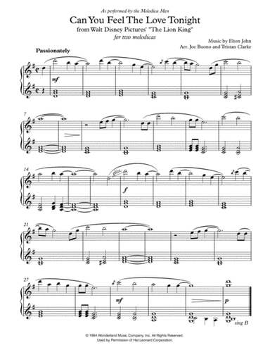 Can You Feel The Love Tonight (arr. Joe Buono, Tristan Clarke)