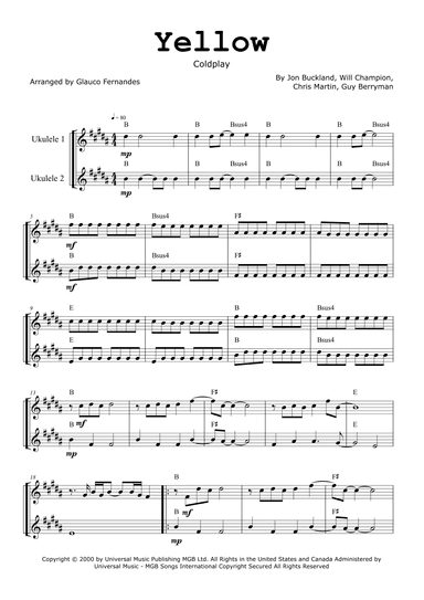 Yellow (arr. Glauco Fernandes)