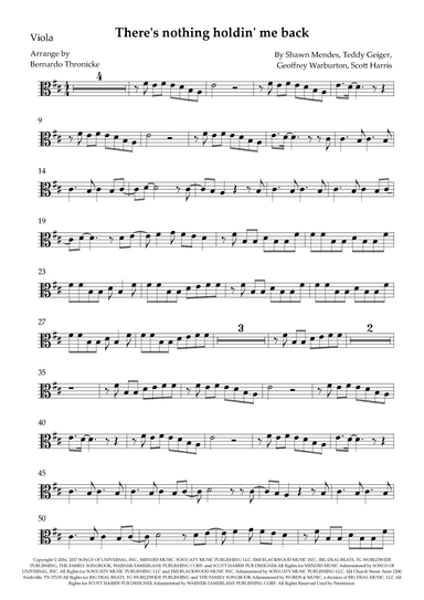 There's Nothing Holdin' Me Back (arr. Bernardo Thronicke)