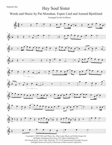 Hey, Soul Sister (arr. Kevin Busse)
