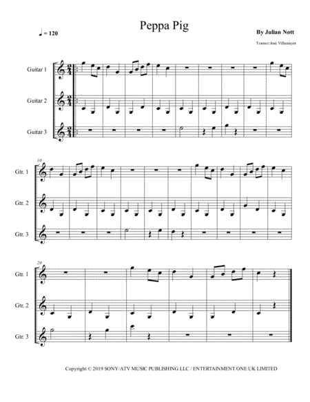 Peppa Pig (arr. José Villamayor)
