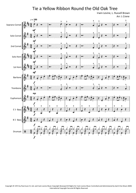 Tie A Yellow Ribbon Round The Ole Oak Tree (arr. L Crane)