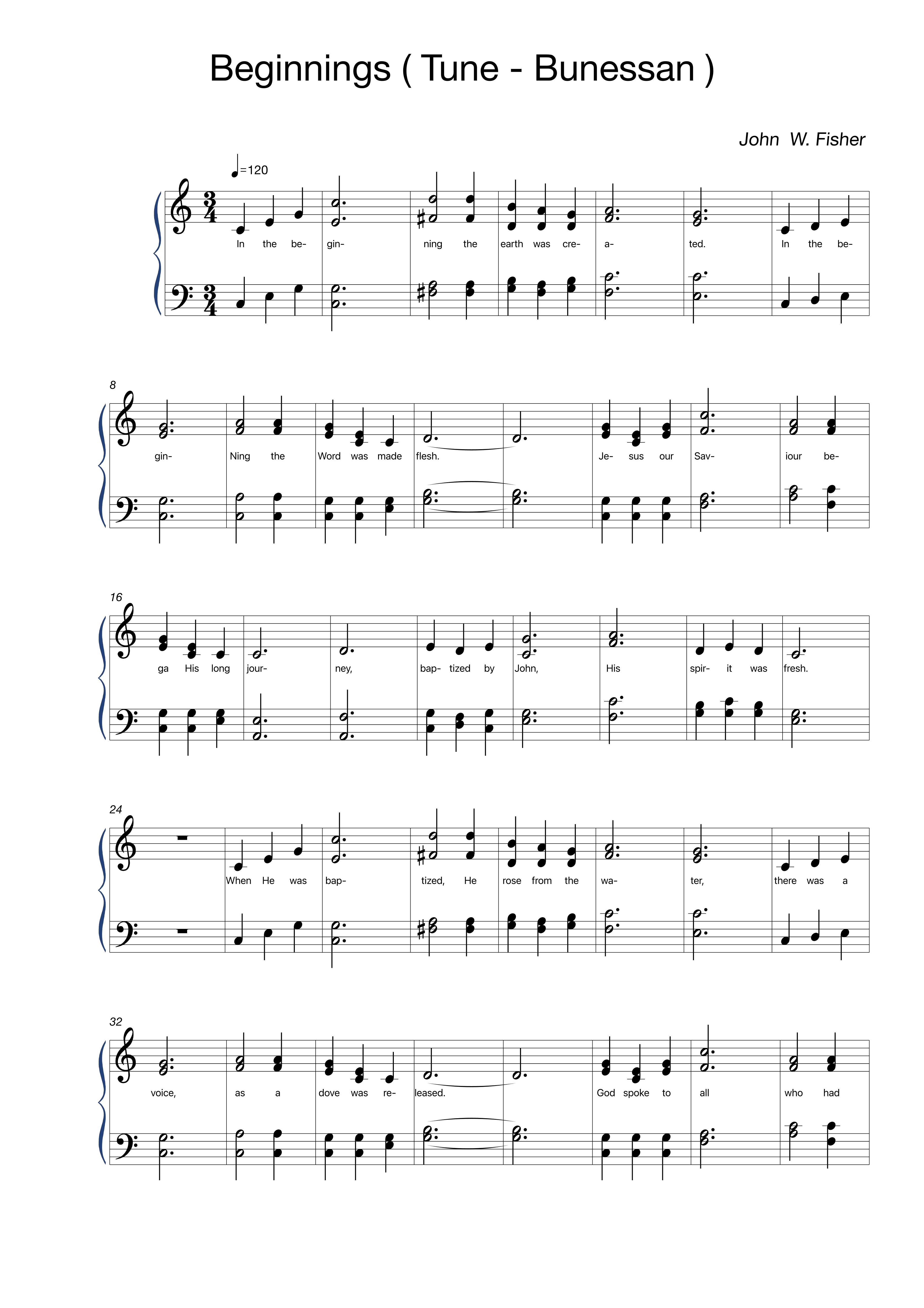 Beginnings (arr. John W. Fisher)