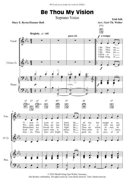 Be Thou My Vision (arr. Gert Th. Walter)