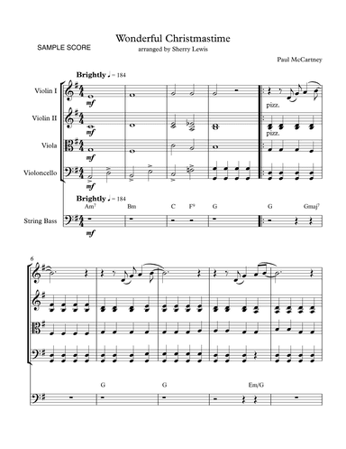 Wonderful Christmastime (arr. Sherry Lewis)