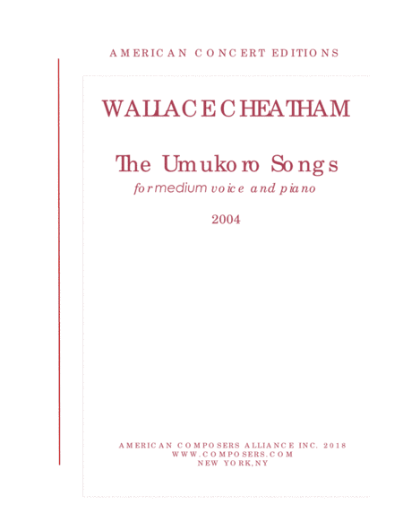 [Cheatham] Umukoro Songs