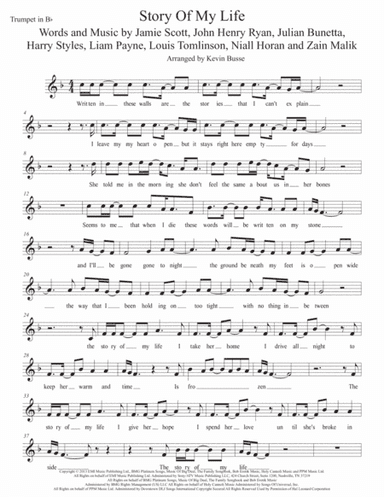 Story Of My Life (arr. Kevin Busse)