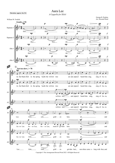 Aura Lea (arr. Howard Ward)
