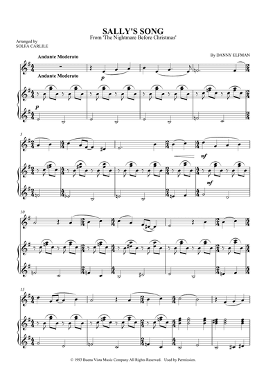 Sally's Song (arr. SCMusic)