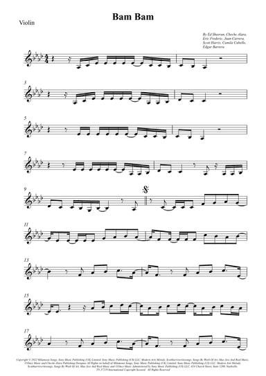 Bam Bam (arr. Wesley S. SIlva)