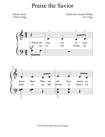 Praise the Savior (arr. Colleen D. Clegg)
