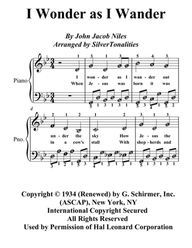 I Wonder As I Wander (arr. SilverTonalities)