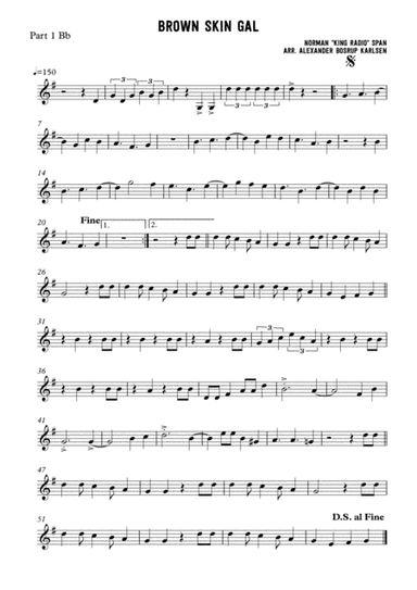 Brown Skin Gal - Clarinet Quartet (arr. Alexander Bosrup Karlsen)