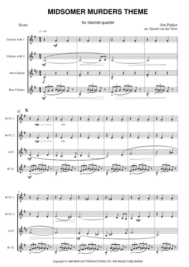 Midsomer Murders (main Title/cues) (arr. Sjoerd van der Veen)