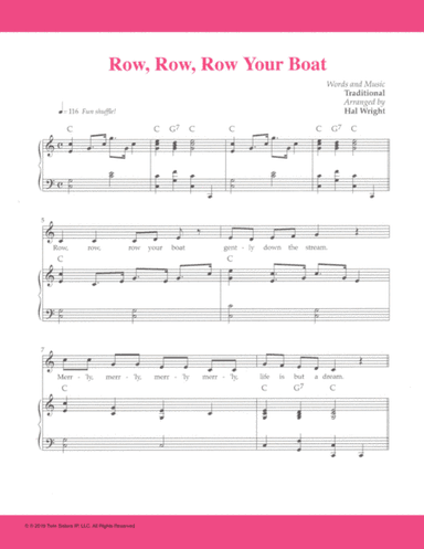 Row, Row, Row Your Boat (arr. Hal Wright)