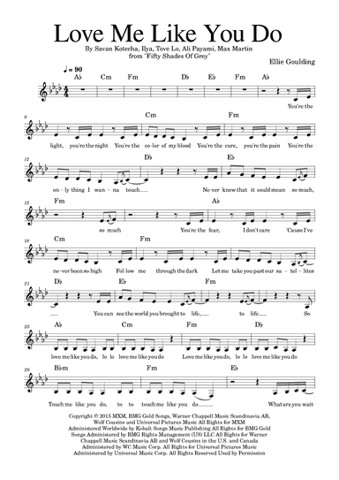 Love Me Like You Do (arr. Felipe Queiroga)