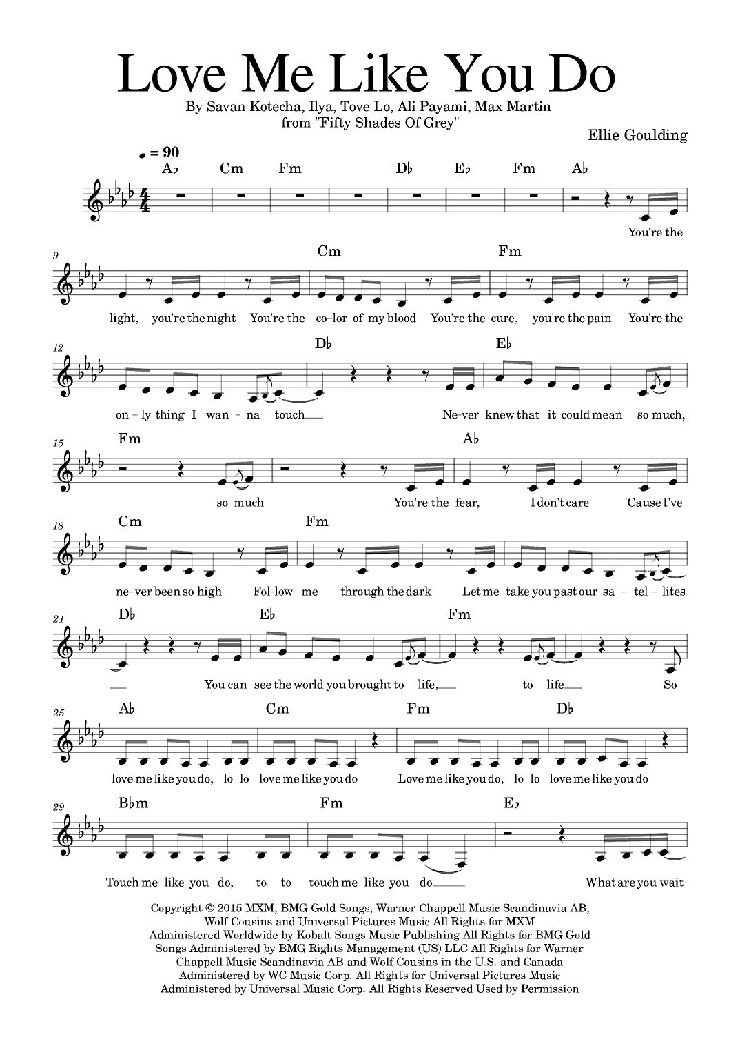 Love Me Like You Do (arr. Felipe Queiroga)