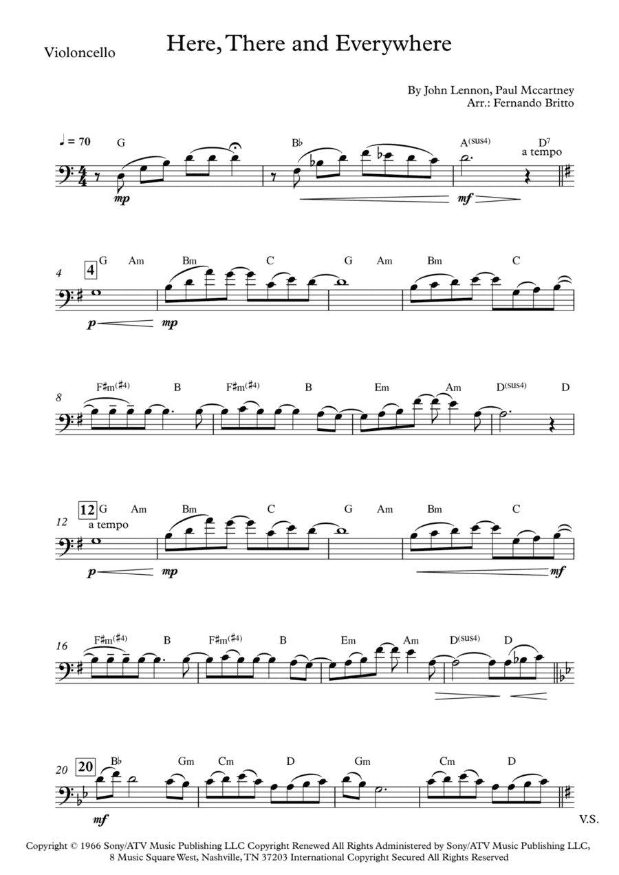 Here, There And Everywhere (arr. Fernando Britto)