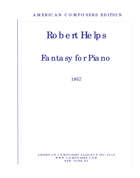 [Helps] Fantasy for Piano