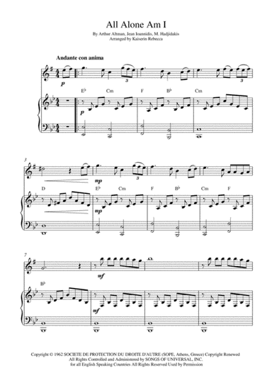 All Alone Am I (arr. Kaiserin Rebecca)