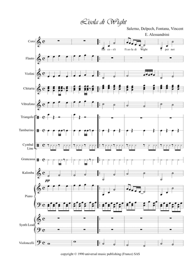 Isola Di Wight (arr. E.Alessandrini)