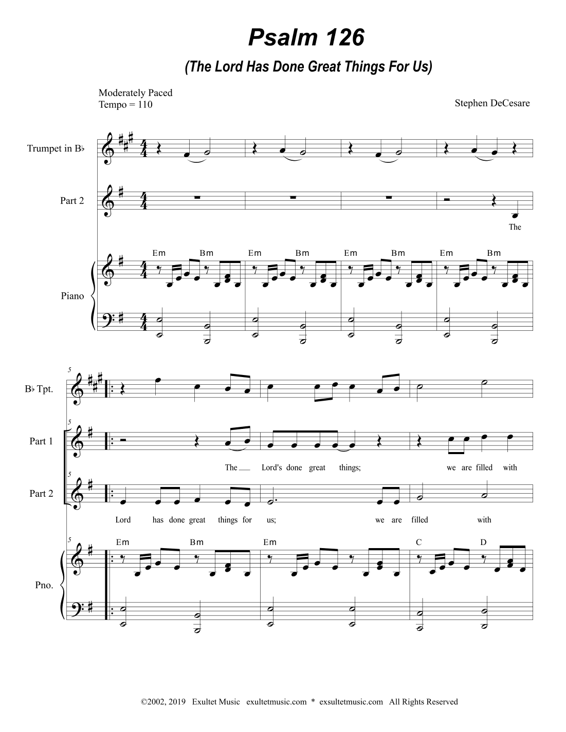 Psalm 126 (2-part choir)