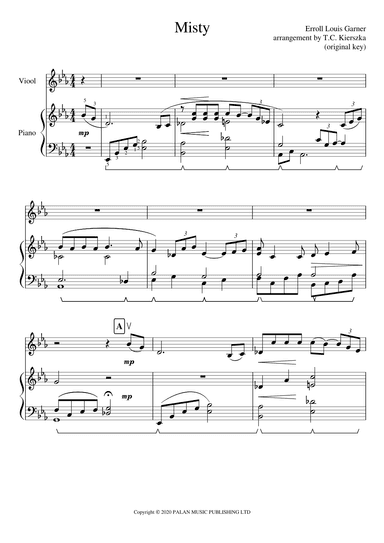 Misty (arr. T.C. Kierszka)