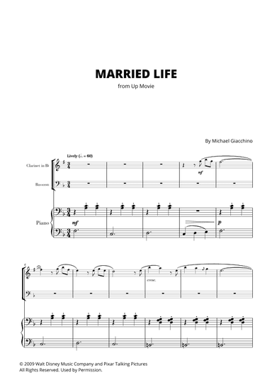 Married Life (arr. Cadenza Editions)