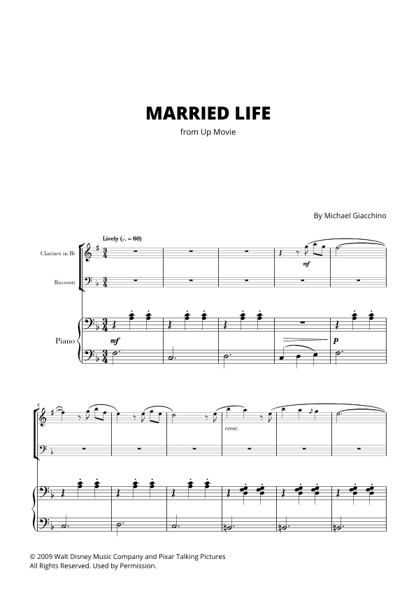 Married Life (arr. Cadenza Editions)
