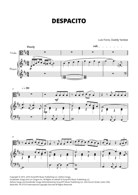 Despacito (arr. Cadenza Editions)