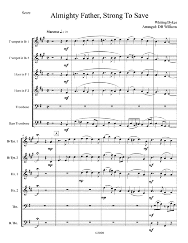 Almighty Father, Strong To Save (arr. DB Williams)