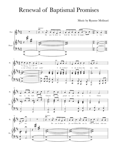 Renewal of Baptismal Promises (The Creed)